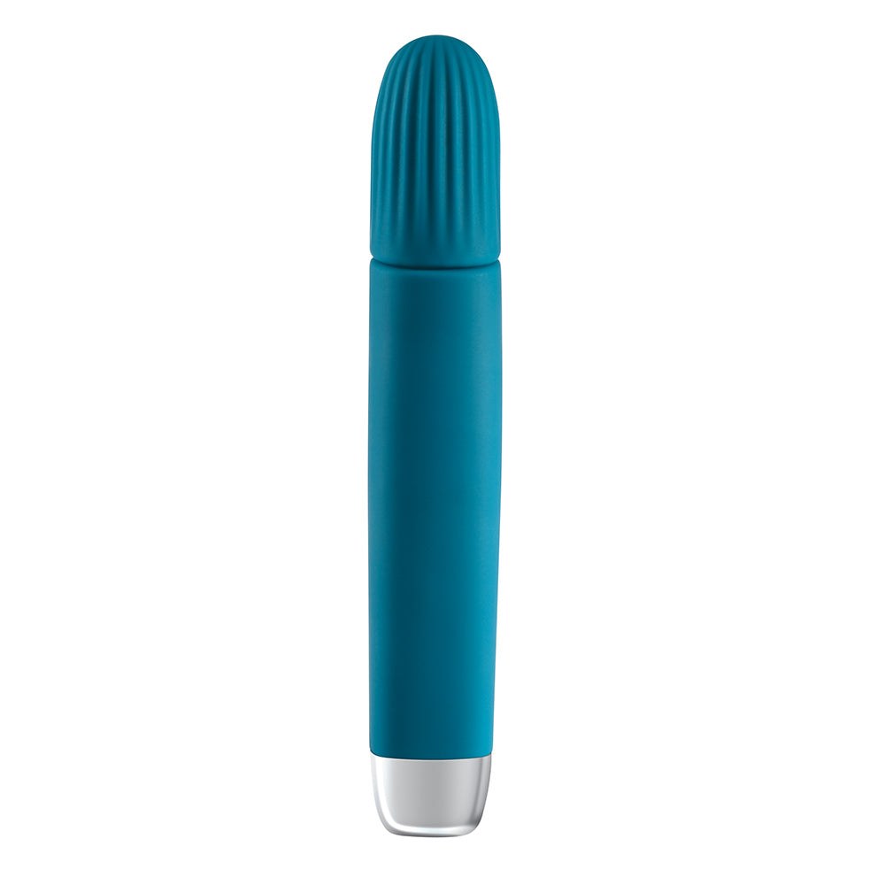 Vibrador Super Delgado Verde Azul EV